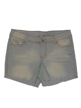 BONGO JUNIOR'S OMBRE FRAYED DENIM SHORTS - 13 JUNIORS MINT (NEW WITH TAGS)